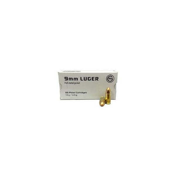 MUNITION GECO 9MM LUGER FMJ 115 GRS