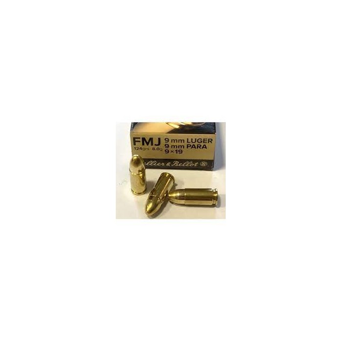 MUNITION SELLIER BELLOT 9X19 FMJ 124 GR