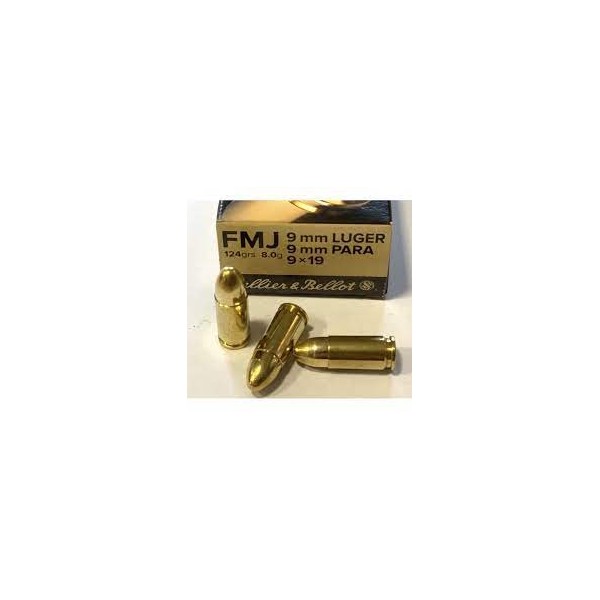 MUNITION SELLIER BELLOT 9X19 FMJ 124 GR