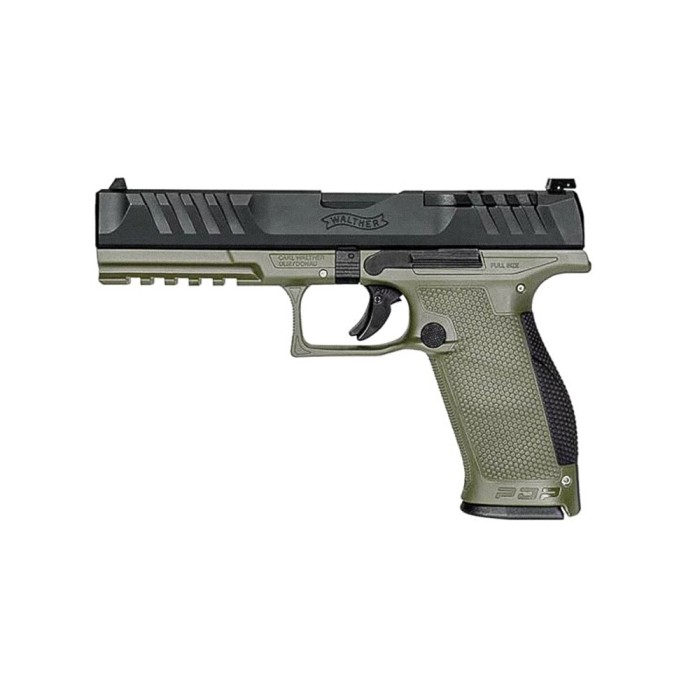 Pistolet Walther PDP FS 5" 9x19 mm Od Green 18 Coups