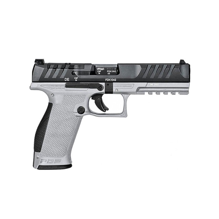 Pistolet Walther PDP FS 5" 9x19 mm Tungsten Grey 18 Coups