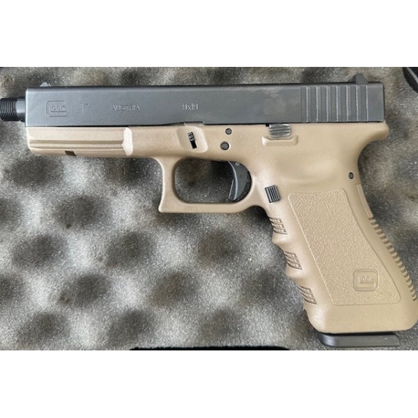 PISTOLET GLOCK 17 FILETÉ BI-TON