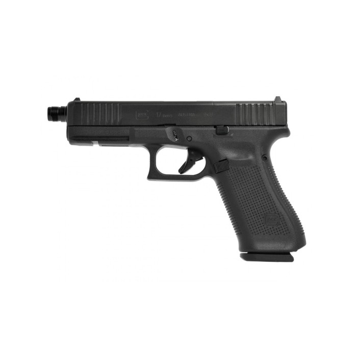 Pistolet Glock 17 Gen5 FS MOS Fileté Noir 9x19 mm