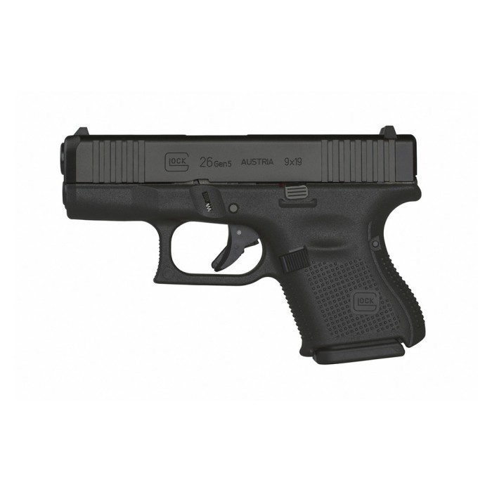 Pistolet Glock 26 Gen5 FS Noir 9x19 mm