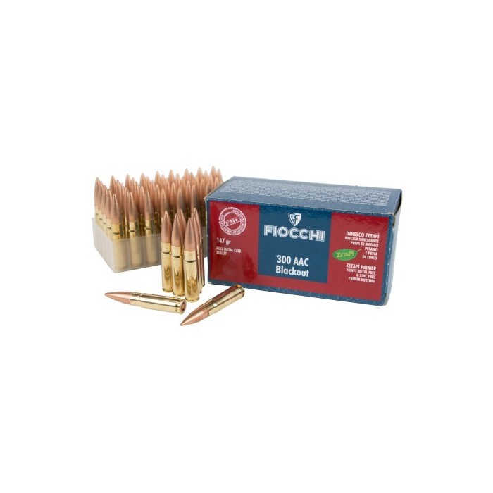 MUNITIONS FIOCCHI 300 AAC 147GR FMC