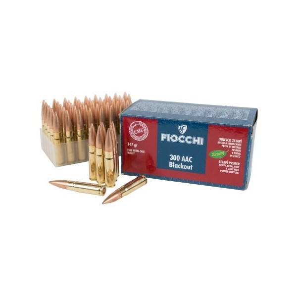 MUNITIONS FIOCCHI 300 AAC 147GR FMC